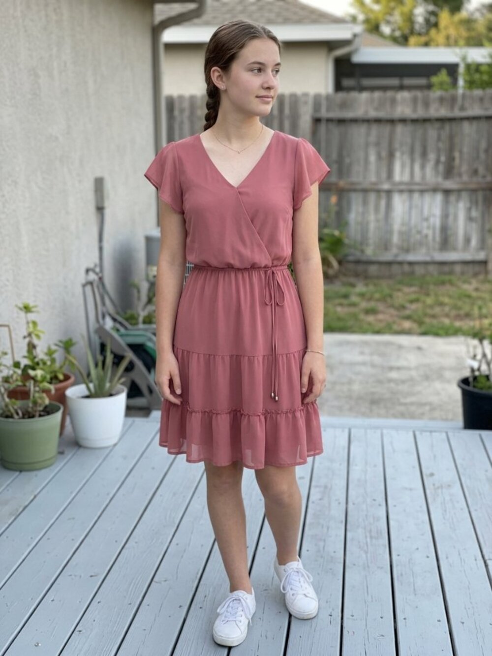 A. Byer Dusty Rose Dress Juniors/Women's Small